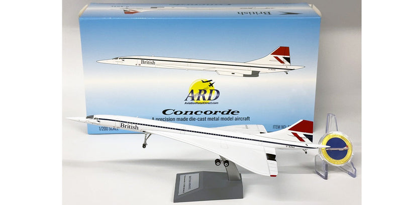 ARD Models British Airways Concorde - G-BOAE - Negus Livery - Diecast Model - 1/200 - ARDBA142