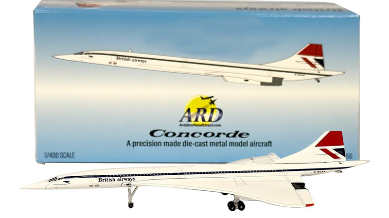 ARD Models British Airways Concorde 'Negus Livery' Diecast Model - G-BOAA - Scale 1/400