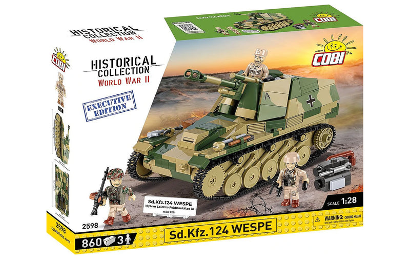 Cobi Sd.Kfz.124 Wespe German Self-Propelled Gun 1/28 Brick Kit (2598)