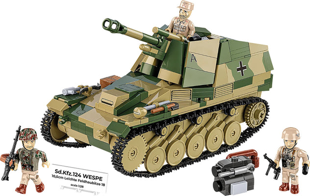 Cobi Sd.Kfz.124 Wespe German Self-Propelled Gun 1/28 Brick Kit (2598)