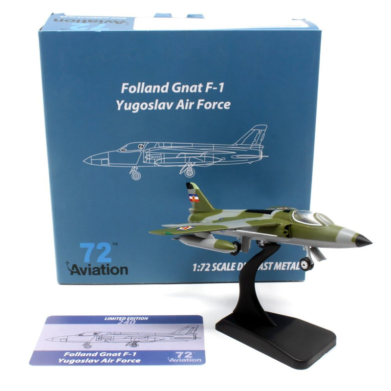 Aviation72 Folland Gnat Single Seater Yugoslav Air Force Museum Diecast Scale Model - 1/72 - AV7228005