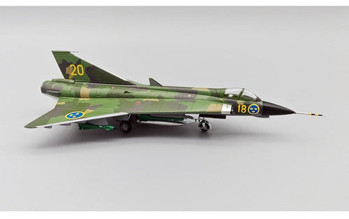 Aviation72 SAAB Draken  J35J Swedish Air Force Splinter Scheme Diecast Scale Model - 1/72 - AV7241008