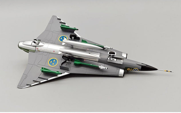 Aviation72 Saab Draken J35J Swedish Air Force Splinter 1:72 Diecast Model Aircraft - AV7241008