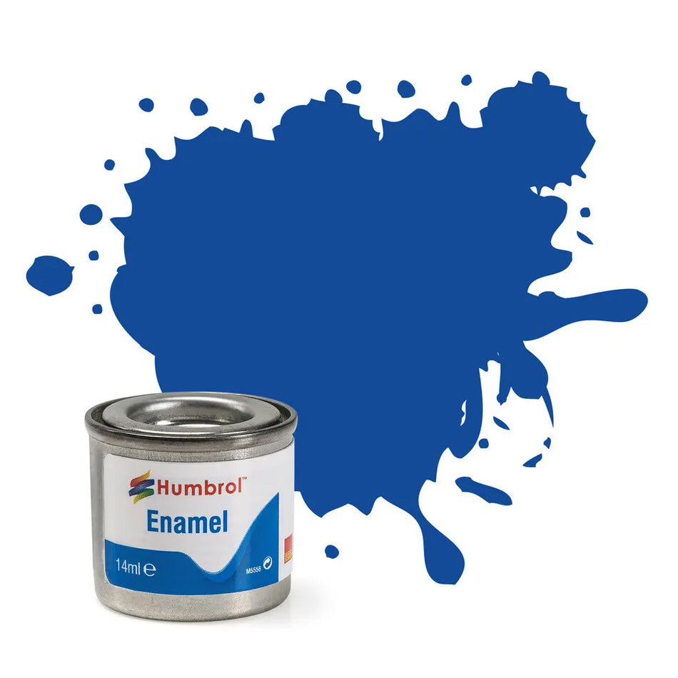 Humbrol 222 Metallic Blue Enamel Paint 14ml