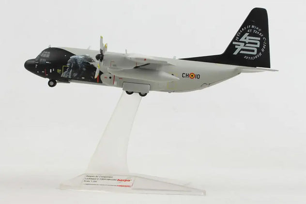 Herpa Wings C-130H Hercules Belgian Air Force 1:200 Diecast Model Aircraft - CH-10