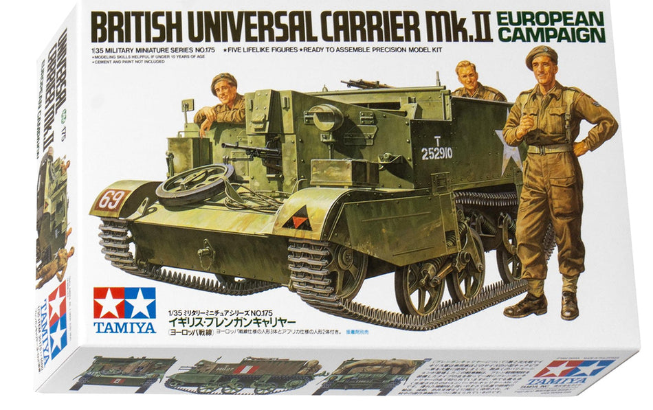 Tamiya 35175 Universal Carrier Mk.II European Campaign 1:35 Plastic Kit
