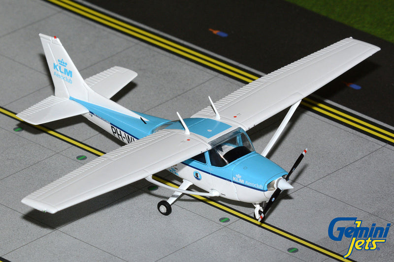 Gemini Jets Cessna 172P Skyhawk KLM Aero Club 1:72 Diecast Model Aircraft PH-WVO - GGCES019