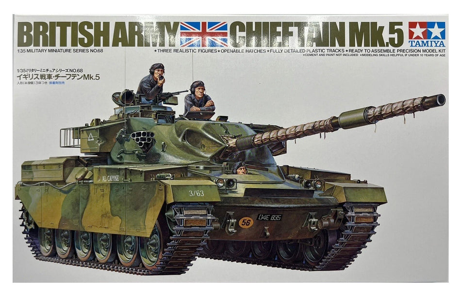 Tamiya 35068 British Chieftain Mk. 5 Tank 1:35 Plastic Kit