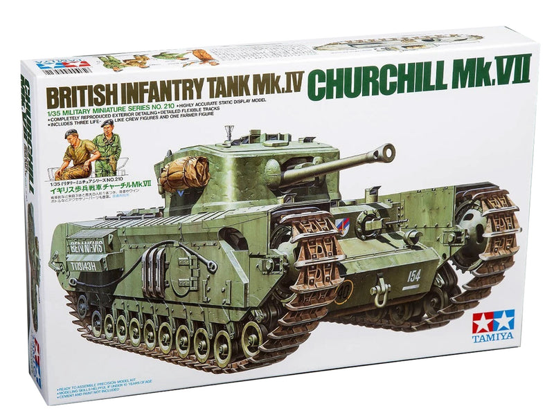 Tamiya 35210 British Churchill Mk.VII Tank 1:35 Scale Plastic Kit