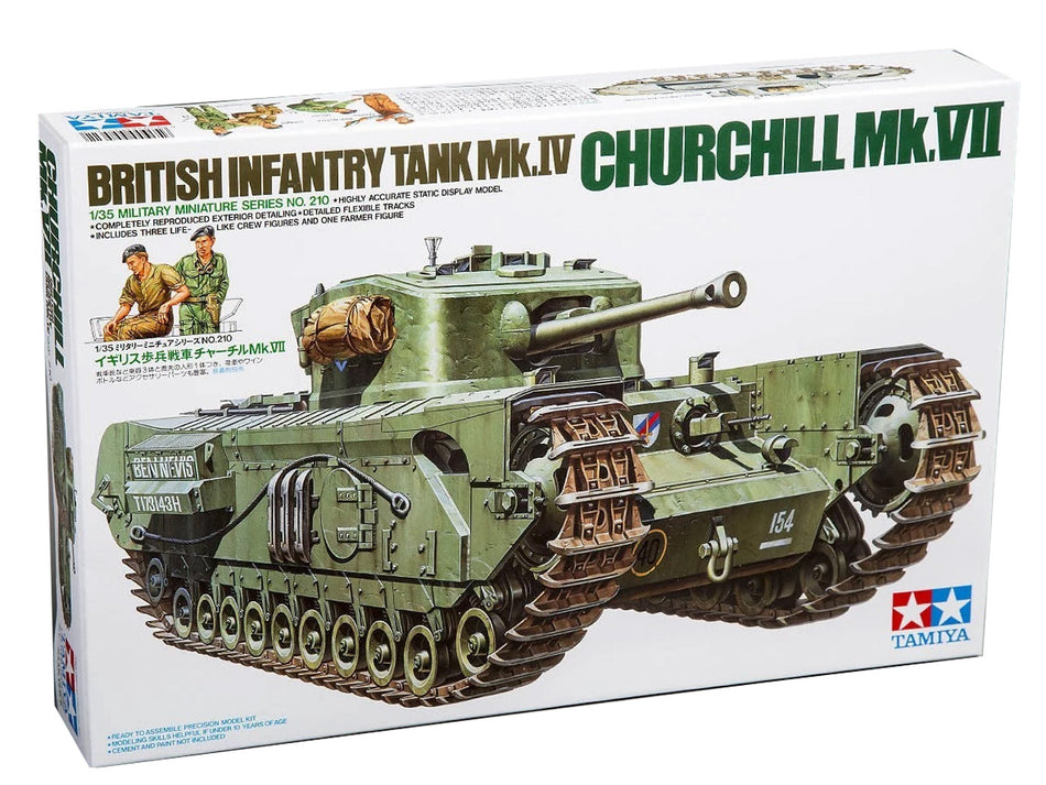 Tamiya 35210 British Churchill Mk.VII Tank 1:35 Scale Plastic Kit
