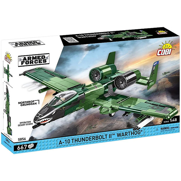 Cobi A-10 Thunderbolt Aircraft Brick Kit 1:48 Scale - 667 Pieces (5856)