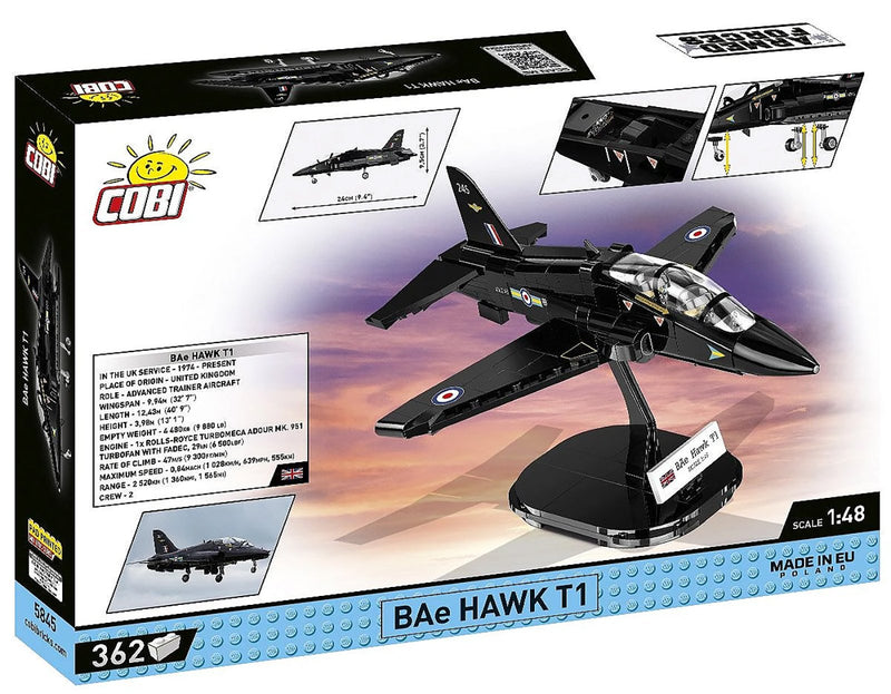Cobi BAE Hawk T1 Royal Air Force Brick Model Kit - 362 pieces  - Scale 1/48 - (5845)