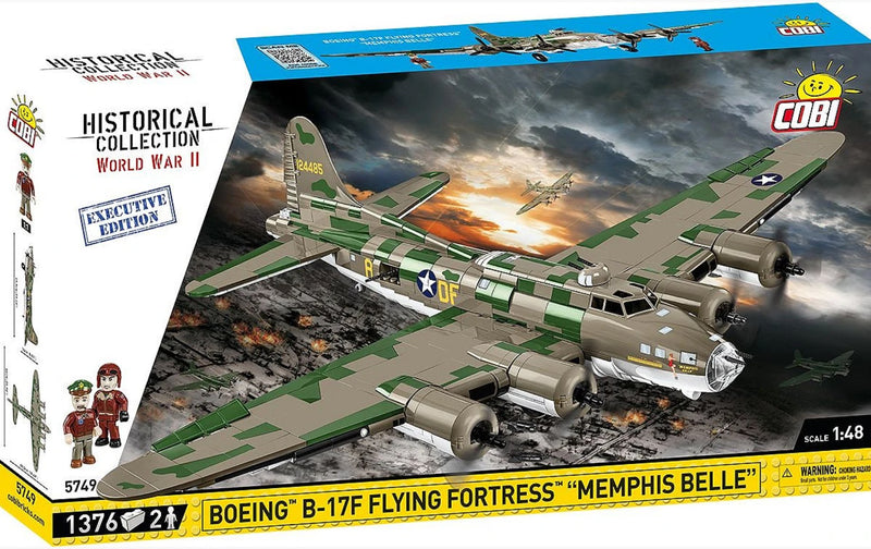 Cobi Boeing B-17 Flying Fortress Brick Model Kit - 1,376 pieces - Scale 1/48 - (5749)