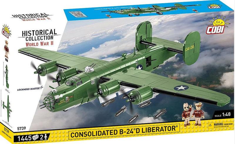 Cobi Consolidated B-24D Liberator Brick Model Kit - 1,445 pieces - Scale 1/48 - (5739)