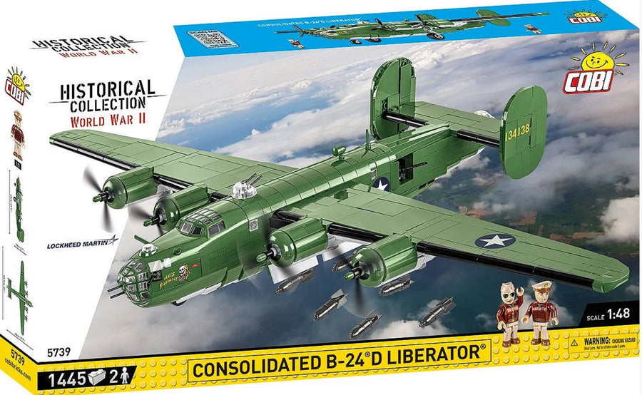 Cobi B-24D Liberator 1:48 Scale Aircraft Brick Kit - 1,445 Pieces (5739)
