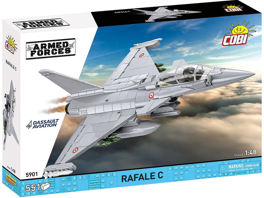 Cobi Dassault Rafale C Brick Kit - French Air Force Aircraft - 1:48 Scale (5901)