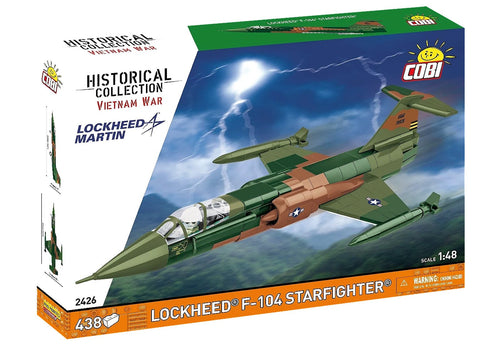 Cobi F-104 Starfighter Brick Model Kit - 438 pieces - Scale 1/48 - (2426)
