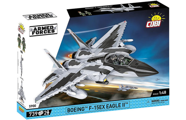 Cobi F-15EX Eagle II USAF Aircraft Brick Kit - 1:48 Scale - 739 Pieces (5900)