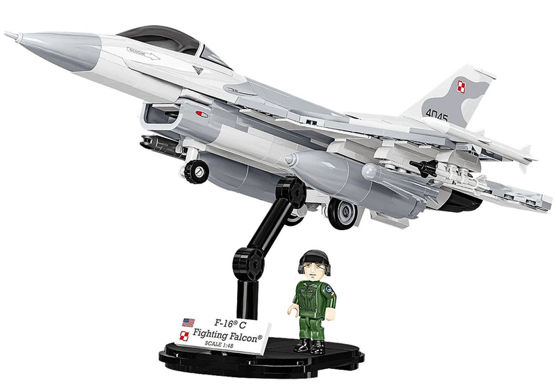 Cobi F-16C Fighting Falcon Brick Model Kit - 463 pieces - Scale 1/48 - (5910)