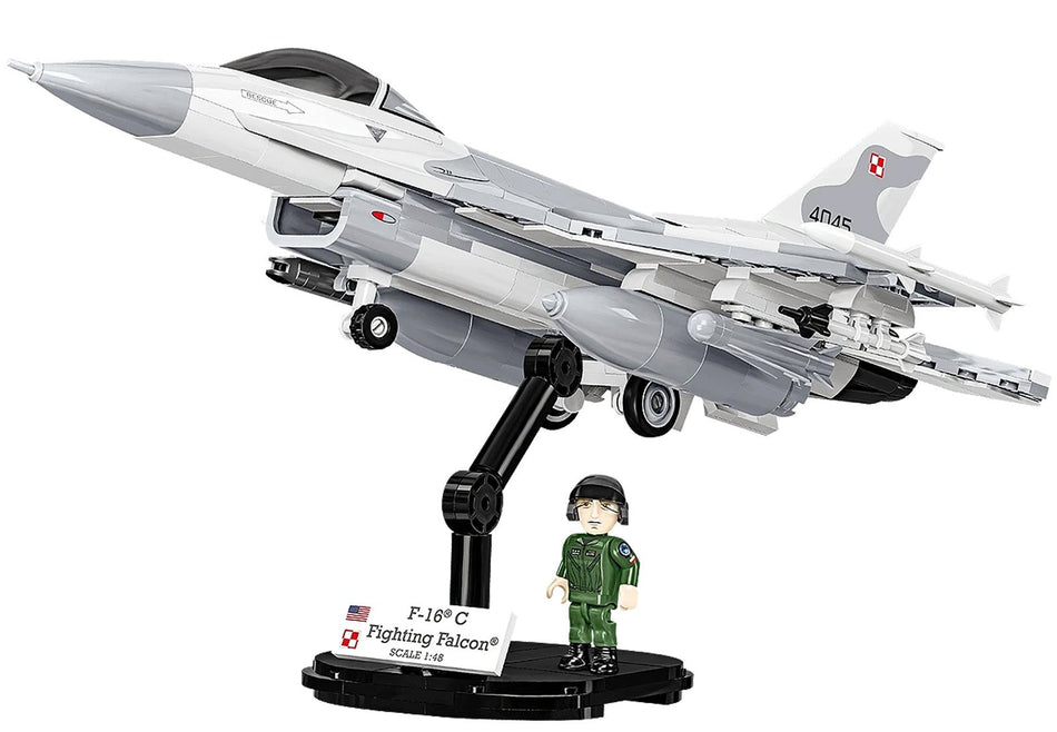 Cobi F-16C Fighting Falcon Brick Model Kit - 463 pieces - Scale 1/48 - (5910)