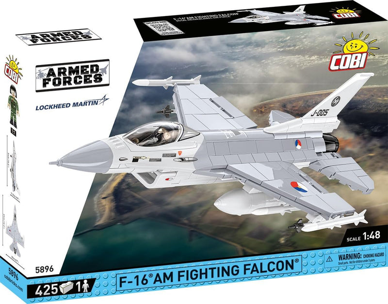 Cobi F-16C Fighting Falcon Brick Model Kit - 500 pieces - Scale 1/48 - (5893)
