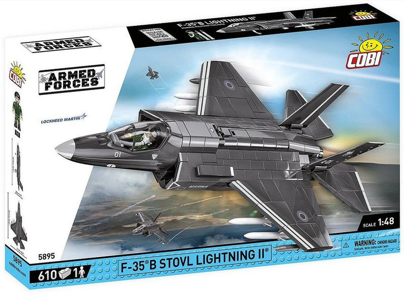 Cobi F-35B STOVL Lightning II Brick Model Kit – 580 pieces - Scale 1/48 - (5895)