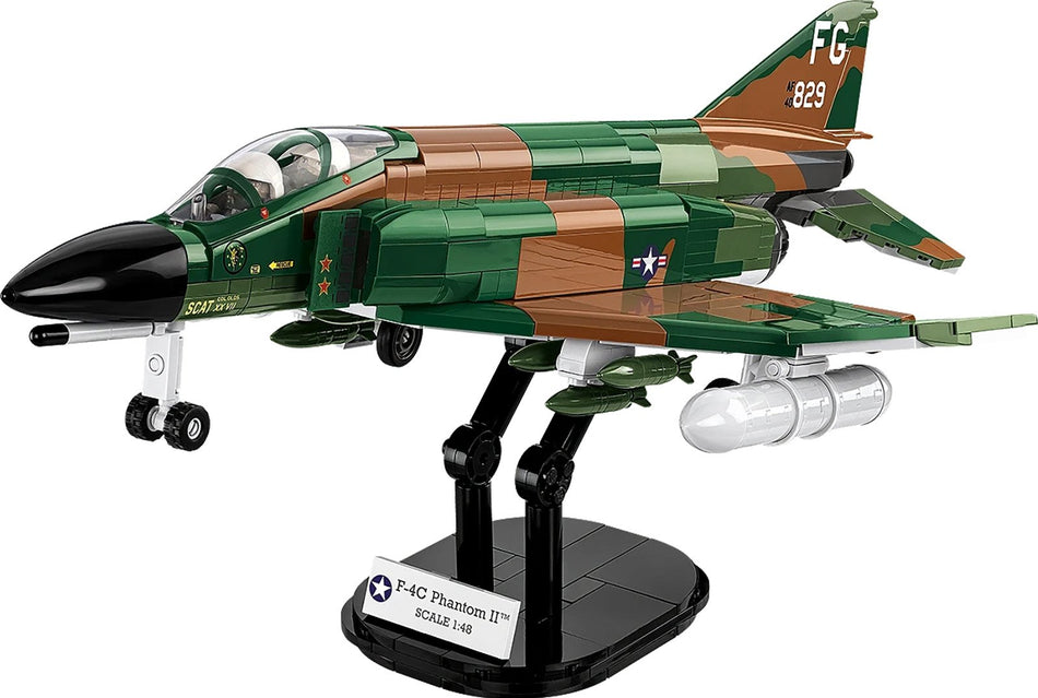 Cobi F-4C Phantom II (Vietnam War) Aircraft Brick Model Kit - 738 pieces - Scale 1/48 - (2427)