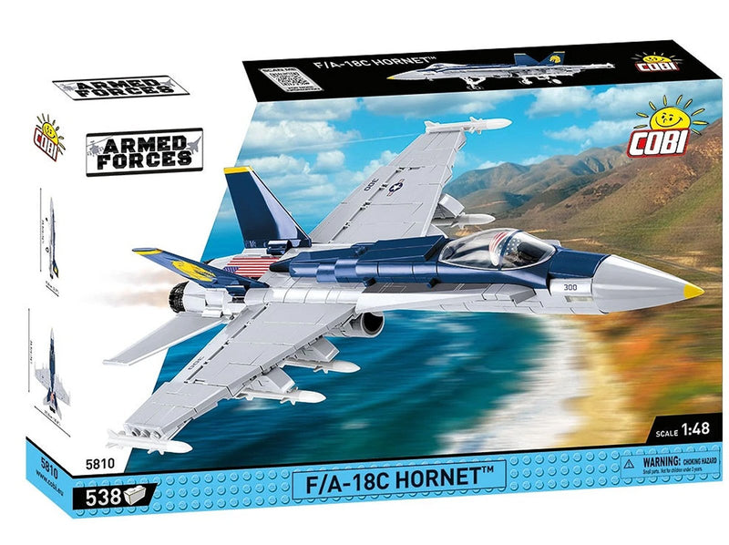 Cobi F/A-18C Hornet Brick Model Kit - 538 pieces - Scale 1/48 - (5810)