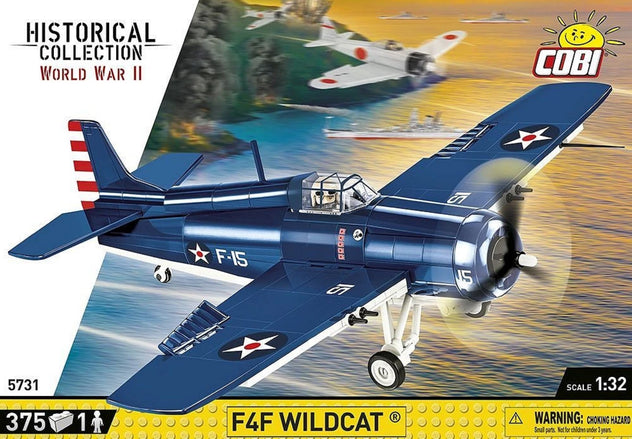 Cobi F4F Wildcat Aircraft Brick Kit, Scale 1:32, 375 Pieces (5731)