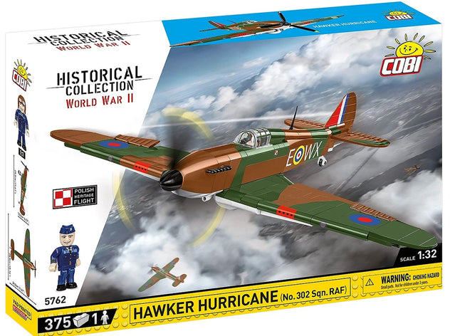 Cobi Hawker Hurricane 302 Squadron RAF 1:32 Brick Kit - 373 Pieces (5762)