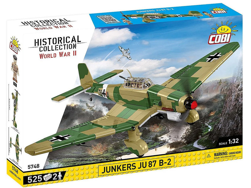 Cobi Junkers Ju-87 B-2 Tank Buster Brick Model Kit - 525 pieces - Scale 1/32 - (5748)