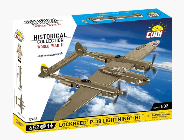 Cobi P-38H Lightning 1:32 Aircraft Brick Kit - 652 Pieces (5763)