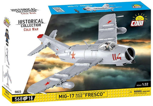 Cobi MiG-17 NATO Code "Fresco Brick Model Kit - 568 pieces - Scale 1/32 - (5823)