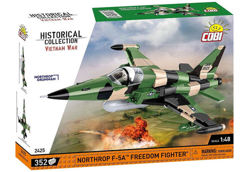 Cobi Northrop F-5A Freedom Fighter Brick Model Kit - 352 pieces - Scale 1/48 - (2425)