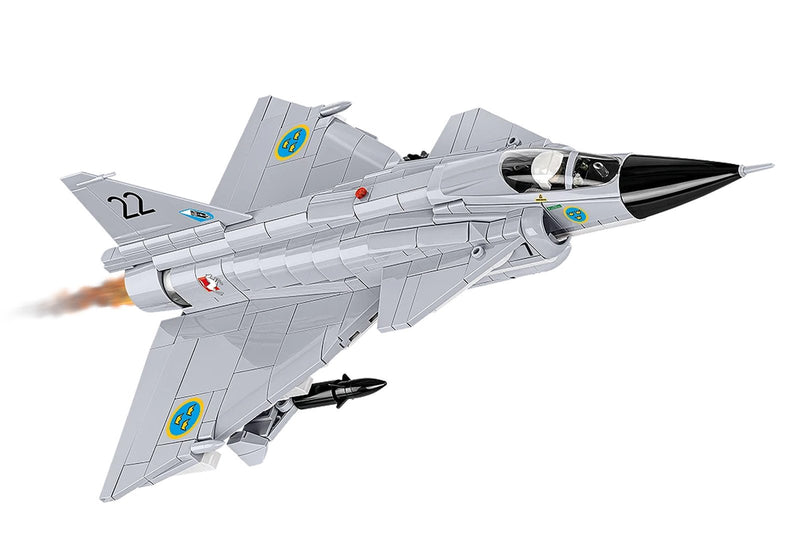 Cobi Saab AJ 37 Viggen Brick Model Kit - 881 pieces - Scale 1/48 - (5915)
