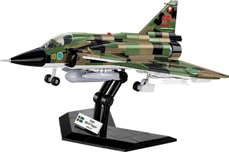 Cobi SAAB AJS 37 Viggen Brick Model Kit - 911 pieces - Scale 1/48 - (5911)