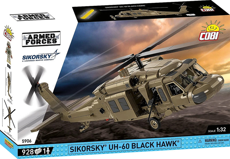 Cobi Sikorsky UH-60 Black Hawk Helicopter Brick Model Kit - 928 pieces - Scale 1/32 - (5906)