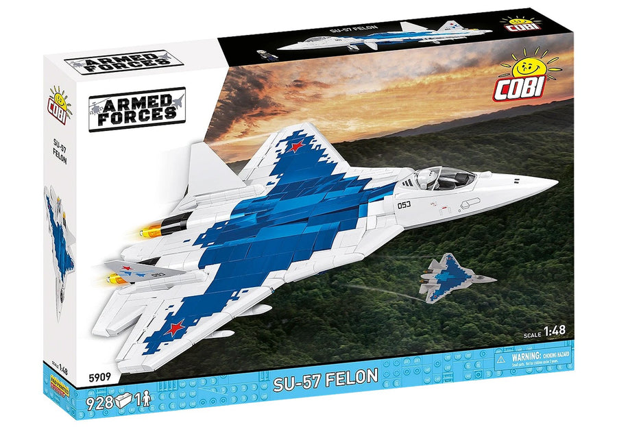 Cobi Su-57 Felon 1:48 Scale Jet Aircraft Brick Kit - 928 Pieces (5909)
