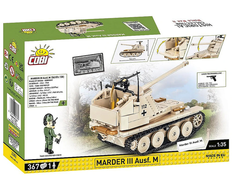 Cobi Marder III Ausf.M German Tank Destroyer 1/35 Scale Brick Kit (2282)