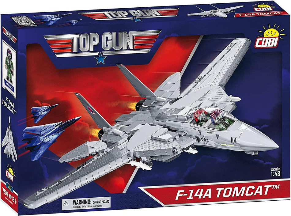 Cobi Top Gun F-14 Tomcat Brick Model Kit - 759 pieces - Scale 1/48 - (5811A)