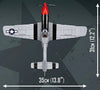 Cobi Top Gun Mustang P-51D Brick Model Kit - 350 pieces - Scale 1/32 - (5846)