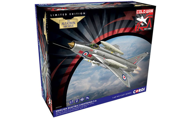 Corgi English Electric Lightning F.6 XR726 Binbrook Wing 1:48 Diecast Model Aircraft - AA28404