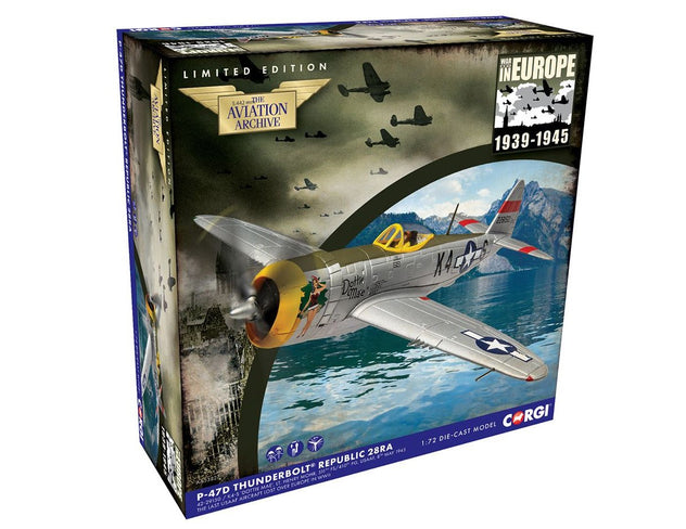 Corgi P-47D Thunderbolt Republic 28RA Dottie Mae 1:72 Diecast Model Aircraft - AA33827