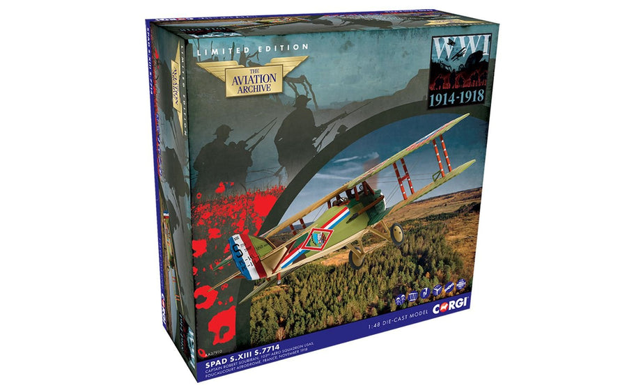 Corgi SPAD S.XIII 'S.7714' 1:48 Diecast Model Aircraft - AA37910