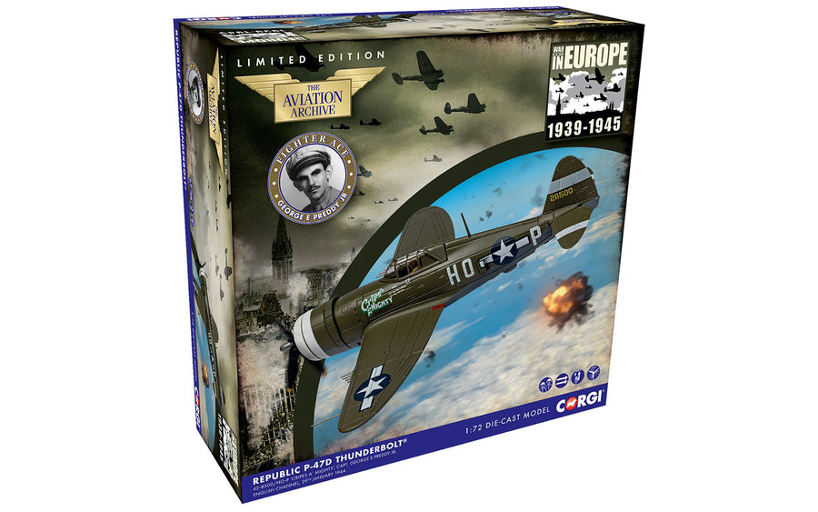 Corgi P-47D Thunderbolt 42-8500/HO-P 'Cripes A' MIGHTY' 1/72 Diecast Model Aircraft - AA33828