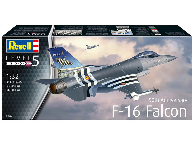 Revell F-16 Falcon 50th Anniversary 1:32 Plastic Kit