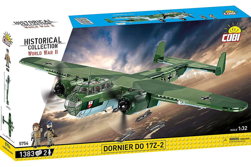 Cobi Dornier Do 17Z-2 1:32 Scale Brick Kit Aircraft Model - 1383 Pieces (5754)