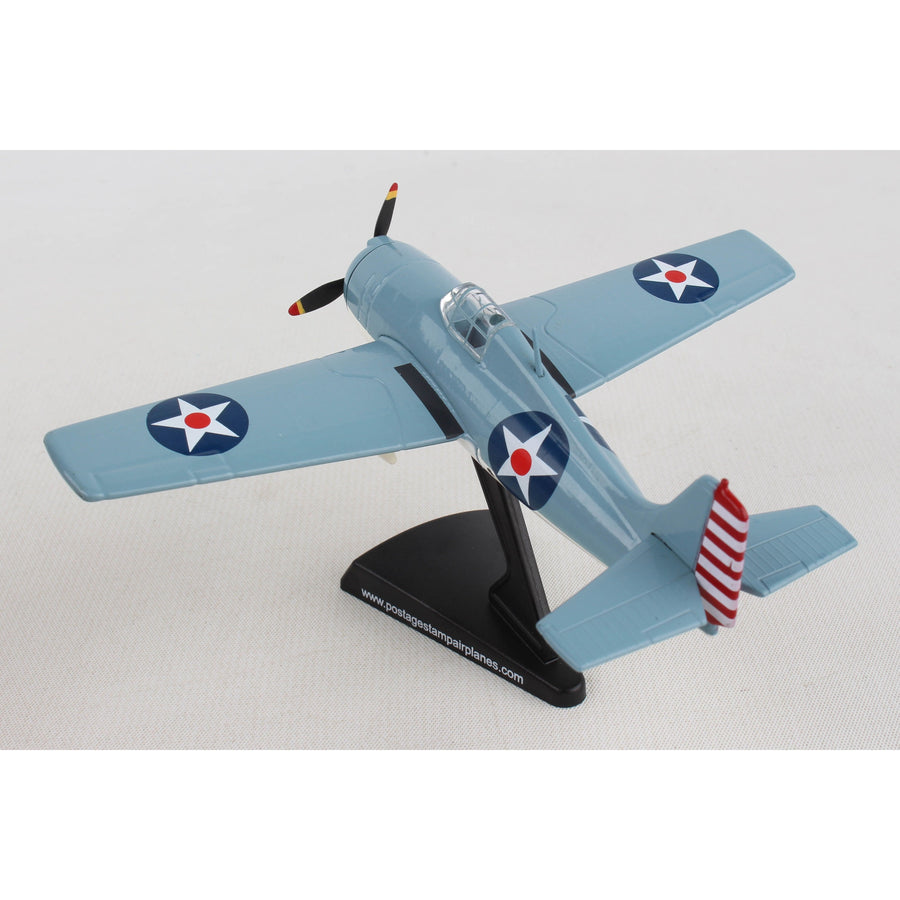 Postage Stamp F4F Wildcat 1/87 Diecast Model Aircraft - PS5351-2