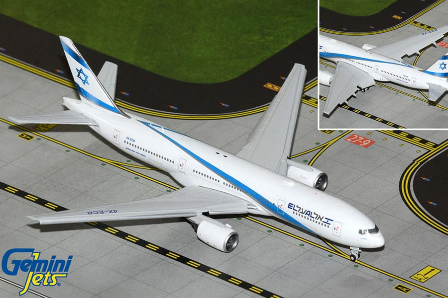 Gemini Jets EL AL Boeing 777-200ER Flaps Down 1:400 Diecast Model Aircraft 4X-ECB GJELY2300F