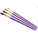 Flat Paint Brushes Pack of 4